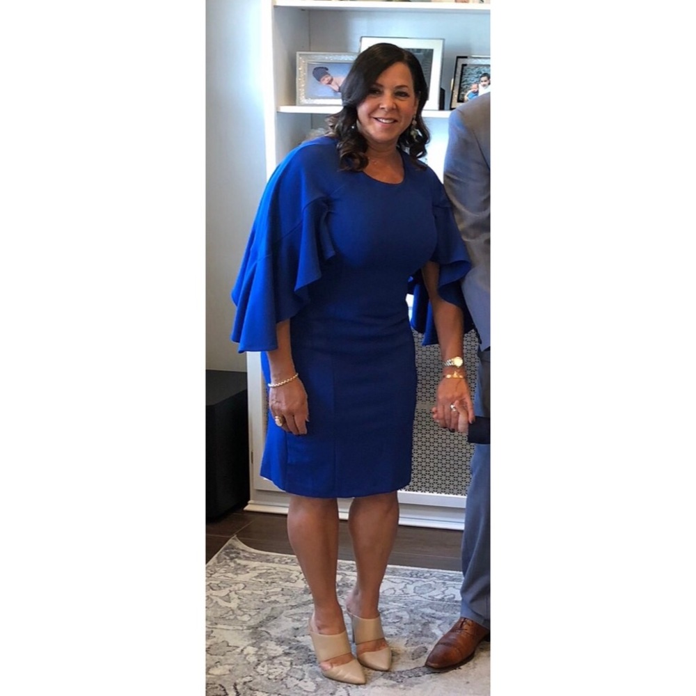 Cape Sleeve Dress